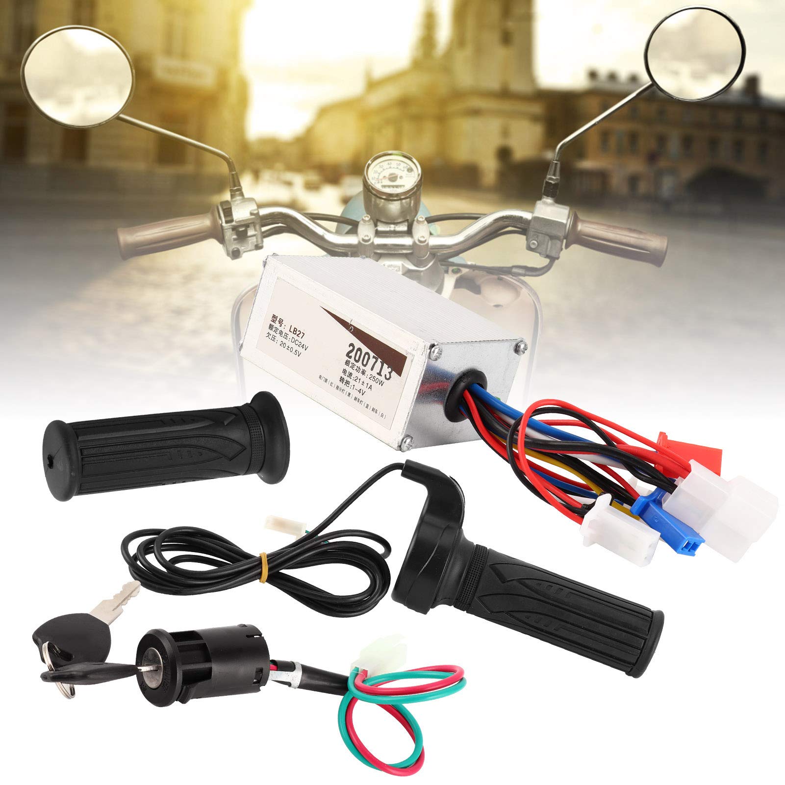 VGEBY Electric Scooter Controller - Stable Speed Brushless Motor Controller with Throttle Grip for Electric Bike, Scooter & Mobility Scooter Accessories | Perfect for Commuting & Outdoor Adventures