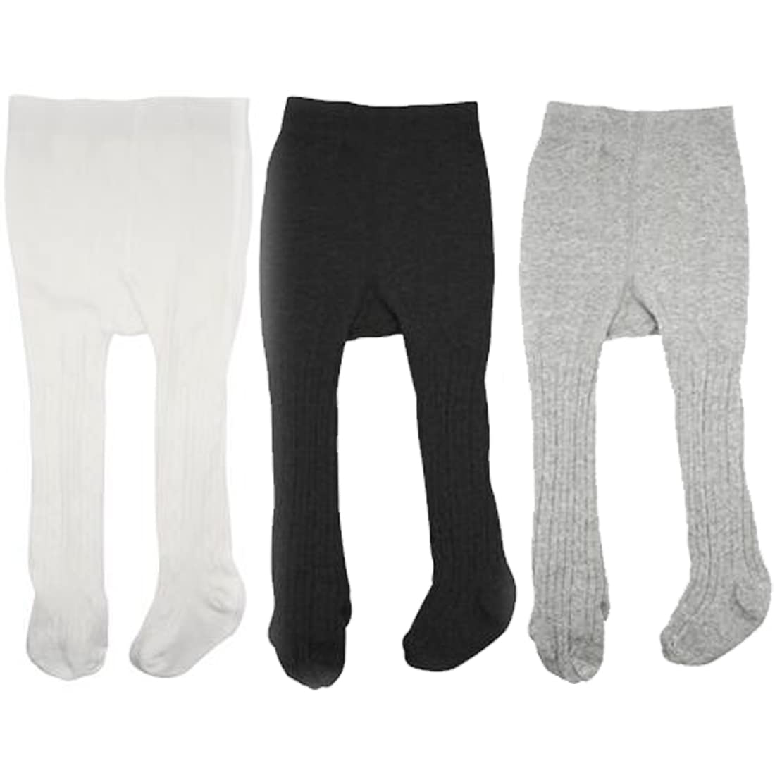 HLJgift 3 Pairs Baby Girls Boys Cotton Pants Tights - Soft & Comfortable Leggings for Toddlers - Perfect for Playtime, Daycare & Family Outings