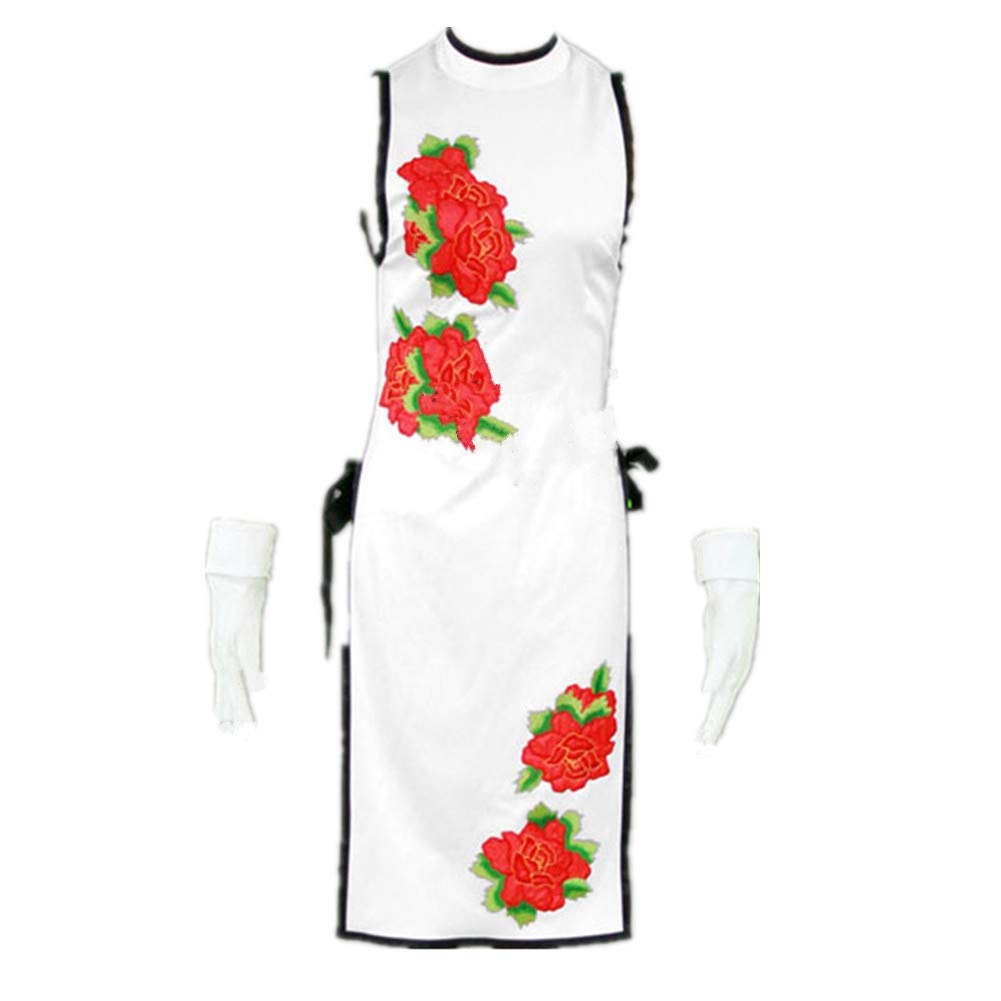 Anime Kanu Unchou Cosplay Cheongsam Dress - Elegant Chinese Qipao Costume for Cosplay, Halloween & Themed Parties
