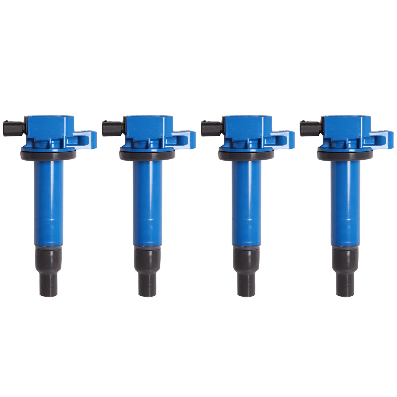 ENA Set of 4 Blue Ignition Coil Pack - Compatible with Scion & Toyota (2000-2019 Prius, 2000-2005 Echo/Yaris, 2004-2006 xA/xB) - Replaces UF316, 9091902240, C1304, 193175931, 6731306 - Perfect for Engine Tune-Ups & Performance Upgrades