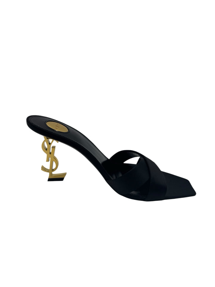 YSL Opyum 85 Mule Women's Shoes Size 37.5 (US 7.5) - Luxury High Heel Sandals for Parties, Weddings & Evening Events