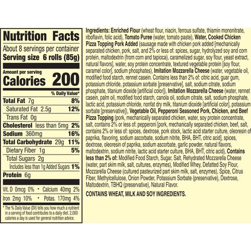 Totino's Pizza Rolls, Combination Flavors - Frozen Snack Appetizers (50 Count, 24.8 oz) - Perfect for Parties, Game Nights & Quick Meals