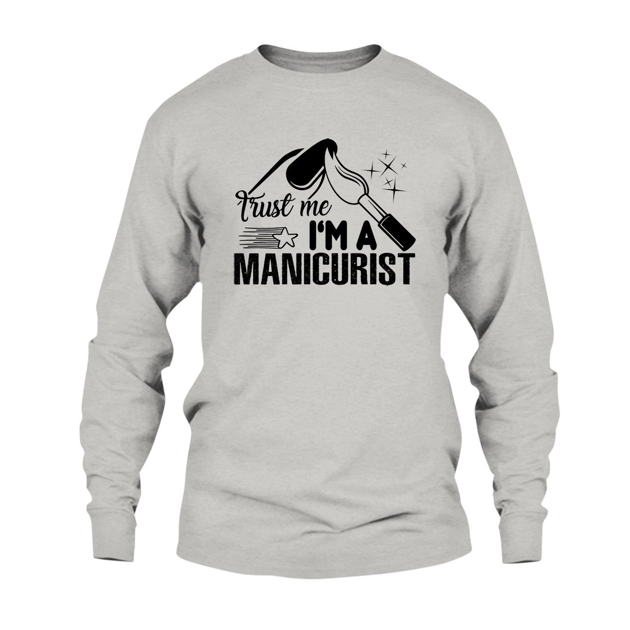 Manicurist T-Shirt for Women & Men - Comfortable Short Sleeve Cotton Tee - Perfect for Nail Salon Professionals, Beauty School Students & Spa Days