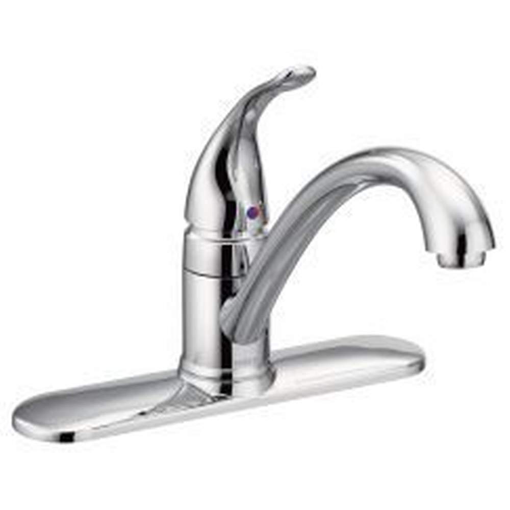 Moen 7081 Chrome One-Handle Kitchen Faucet - High Arc Pull Down Sprayer for Modern Kitchens, Easy Installation & Durable Design (Ideal for Cooking, Washing Dishes & Food Prep)