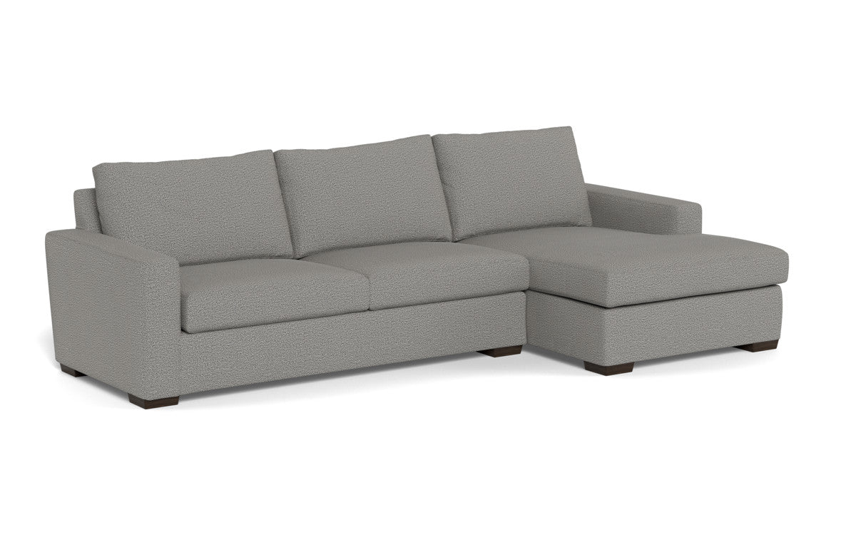 Modern Mesa 123 Right Chaise Sectional Sofa - Comfortable L-Shaped Couch for Living Room, Family Room & Lounge Areas