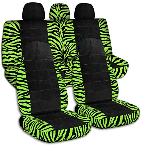 Lime Green Zebra & Black