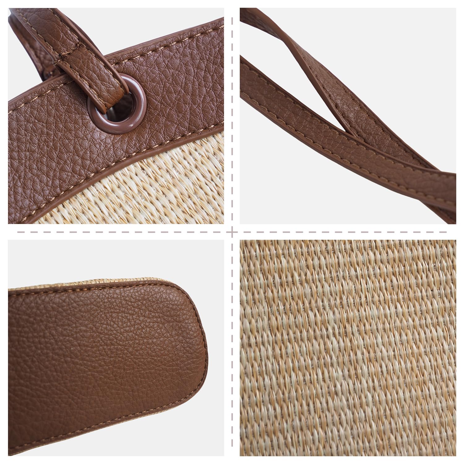 Eco-Friendly Straw Tote Bag for Women - Handmade Woven Beach Shoulder Bag - Summer Hobo Purse for Vacation, Picnic & Shopping | Perfect for Beach Outings, Farmers Market & Casual Day Trips