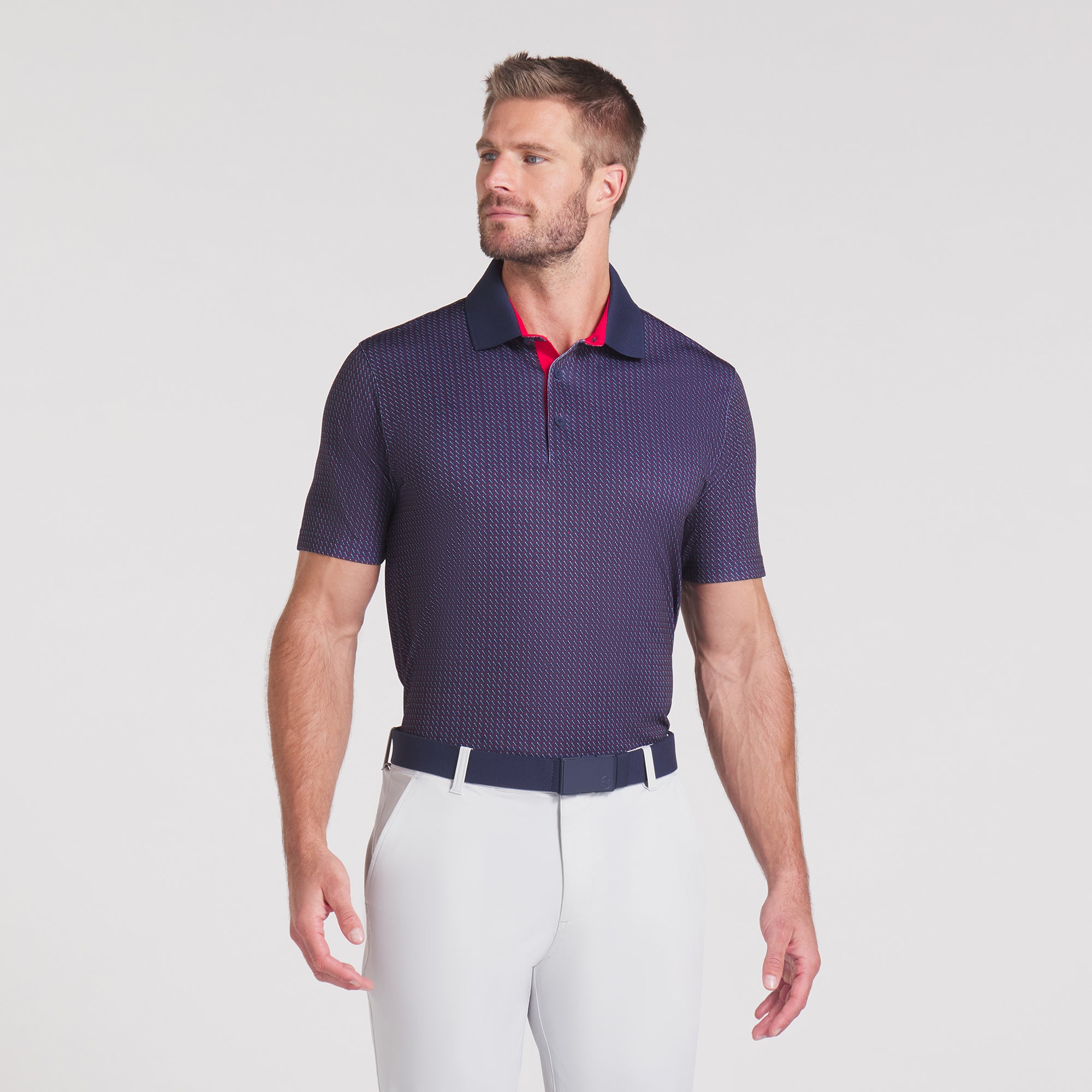 Volition Men's Performance Golf Polo Shirt - Moisture Wicking & UV Protection for Golf, Tennis & Casual Wear