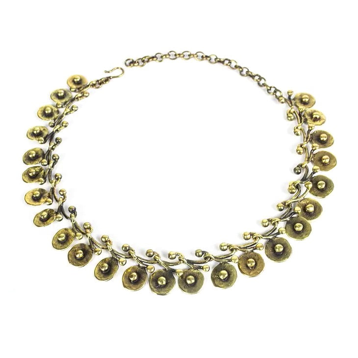 Elegant Bronze Pebbles Necklace for Women - Handmade Boho Jewelry - Perfect for Beach Weddings, Boho Fashion & Everyday Wear