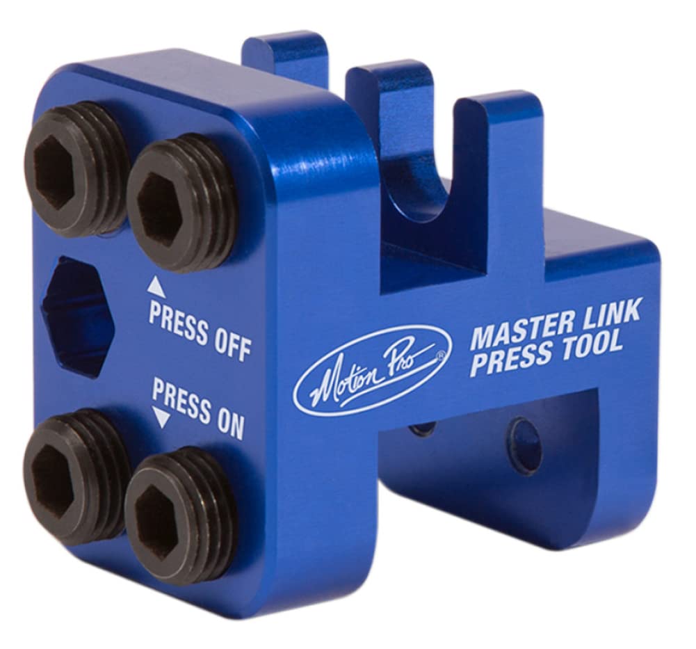 Motion Pro Master Link Press Tool - Heavy Duty Motorcycle Chain Breaker & Riveter Kit for Dirt Bikes, ATVs, UTVs - Perfect for Chain Repair & Maintenance in Garage or Off-Road Adventures