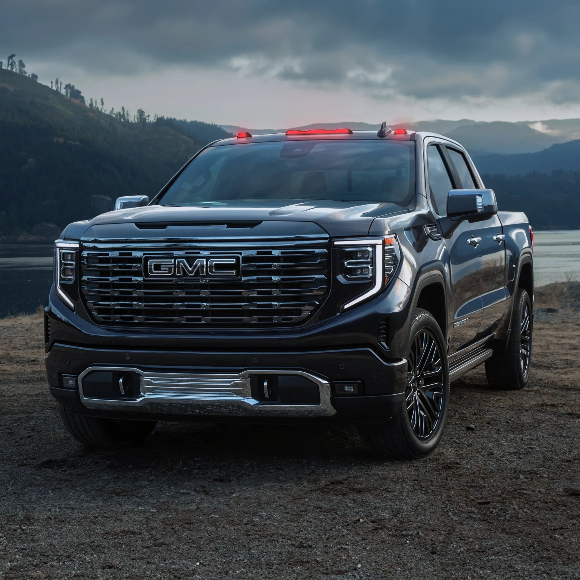 GMC & Chevy 20-25 4th Gen Heavy Duty 3-Piece Smoked Cab Roof Light Lens with RGB Multi-Color High Power LEDs - OEM Replacement for Truck Cab Lights - Perfect for Off-Roading & Night Driving