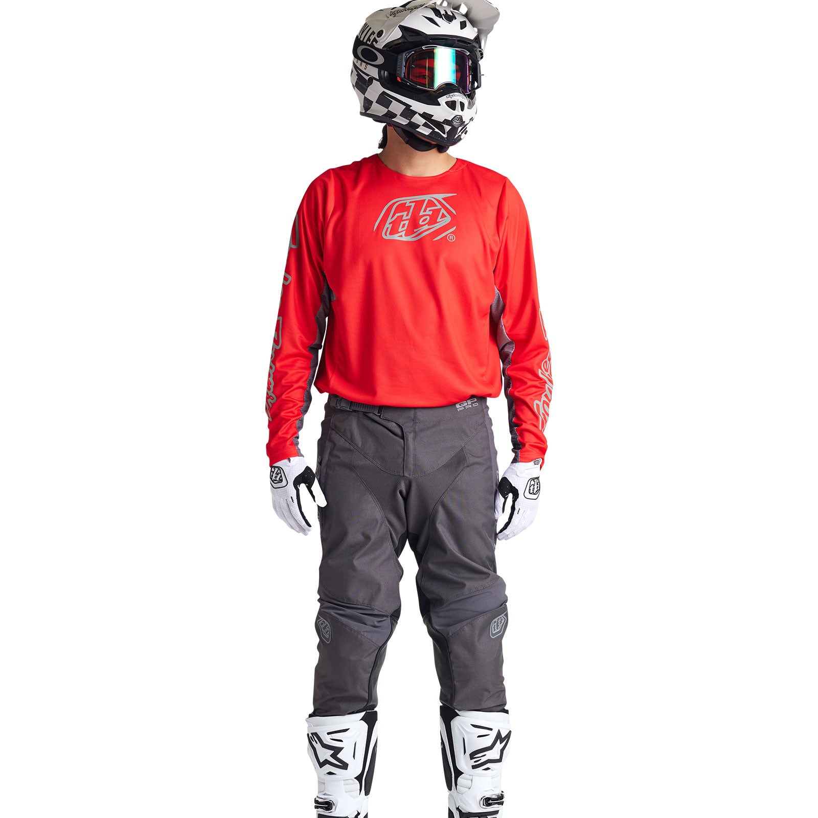 GP Pro Jersey Icon Red & Gray - Premium Performance Sports Jersey for Men & Women - Perfect for Football, Basketball, and Outdoor Activities