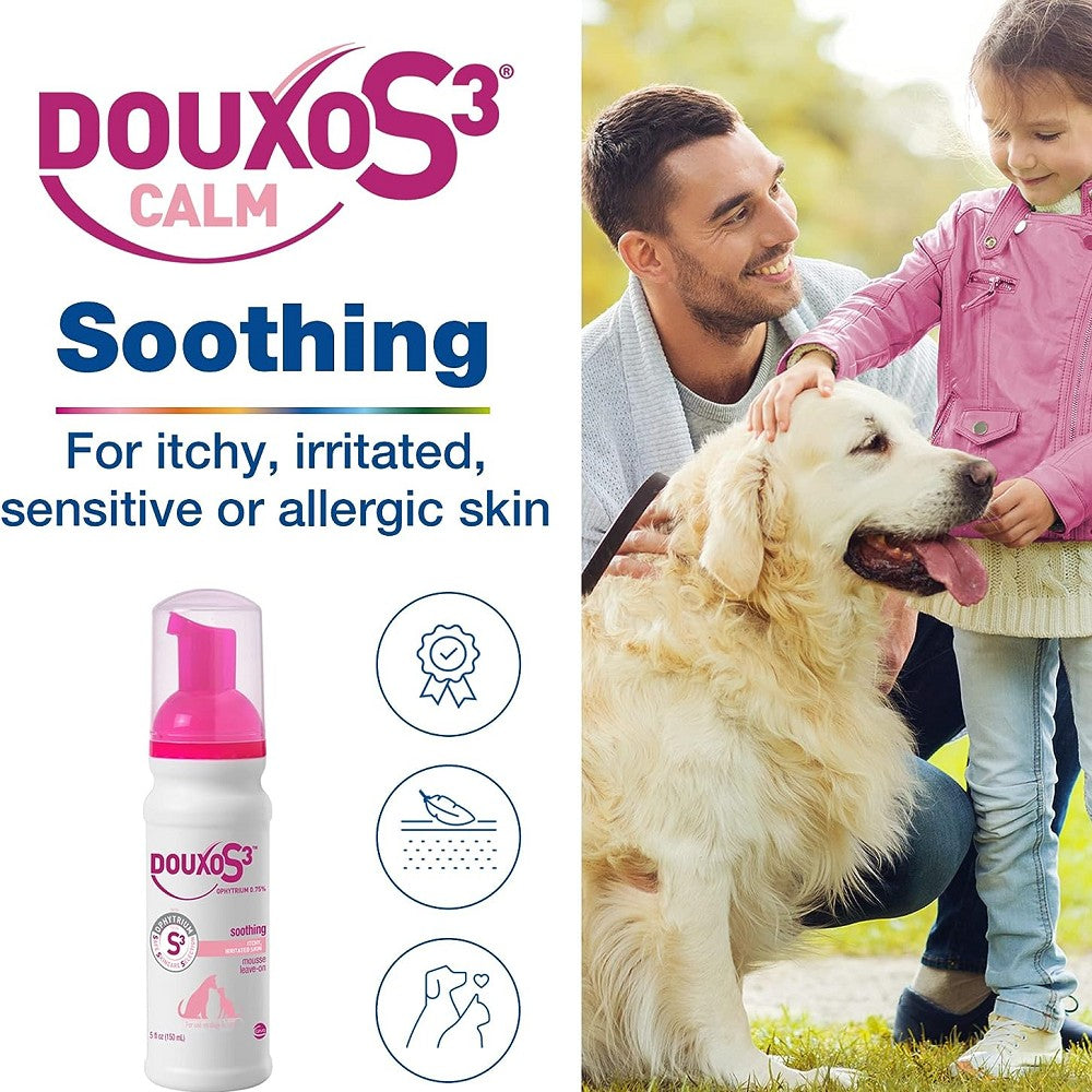 S3 Calm Mousse for Dogs & Cats - Anxiety Relief & Stress Reduction for Pets - Vet Recommended Calming Solution for Travel, Grooming & Thunderstorms