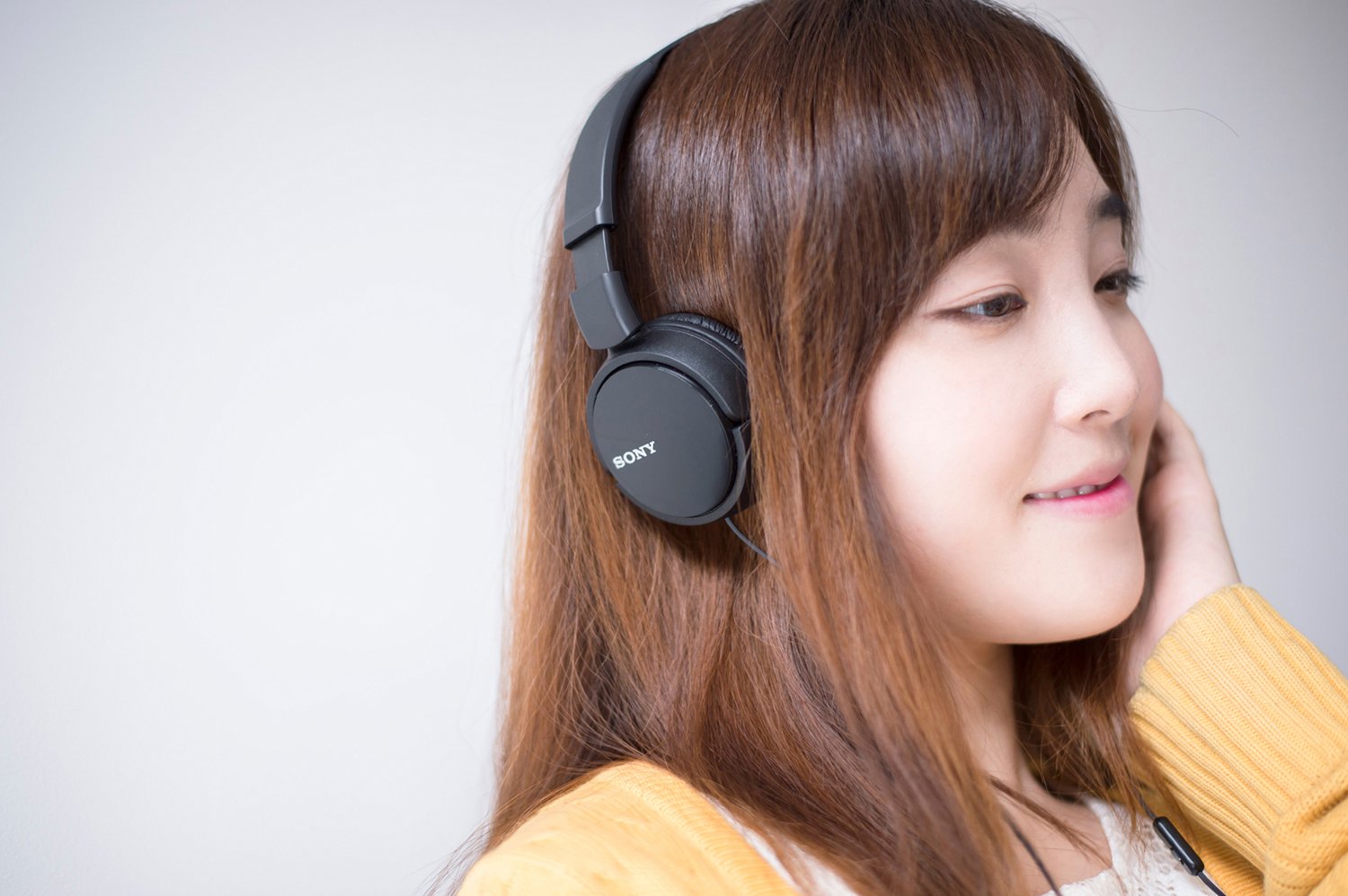 Sony MDR-ZX110AP Wired Over-Ear Headphones with Built-in Mic, Neodymium Drivers & Foldable Swivel Design - Black | for Music, Gaming & Online Classes