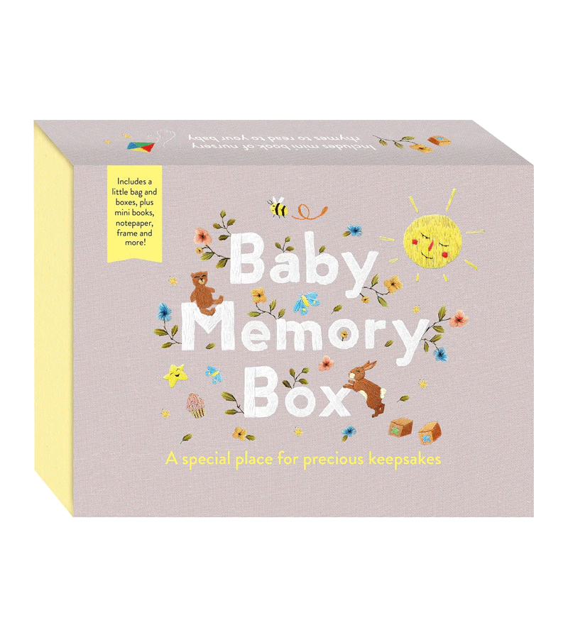 Chloe Giordano Baby Memory Keepsake Box - Wooden Storage for First Photos, Hospital Bracelets & Milestone Mementos - Perfect Baby Shower Gift & Nursery Decor