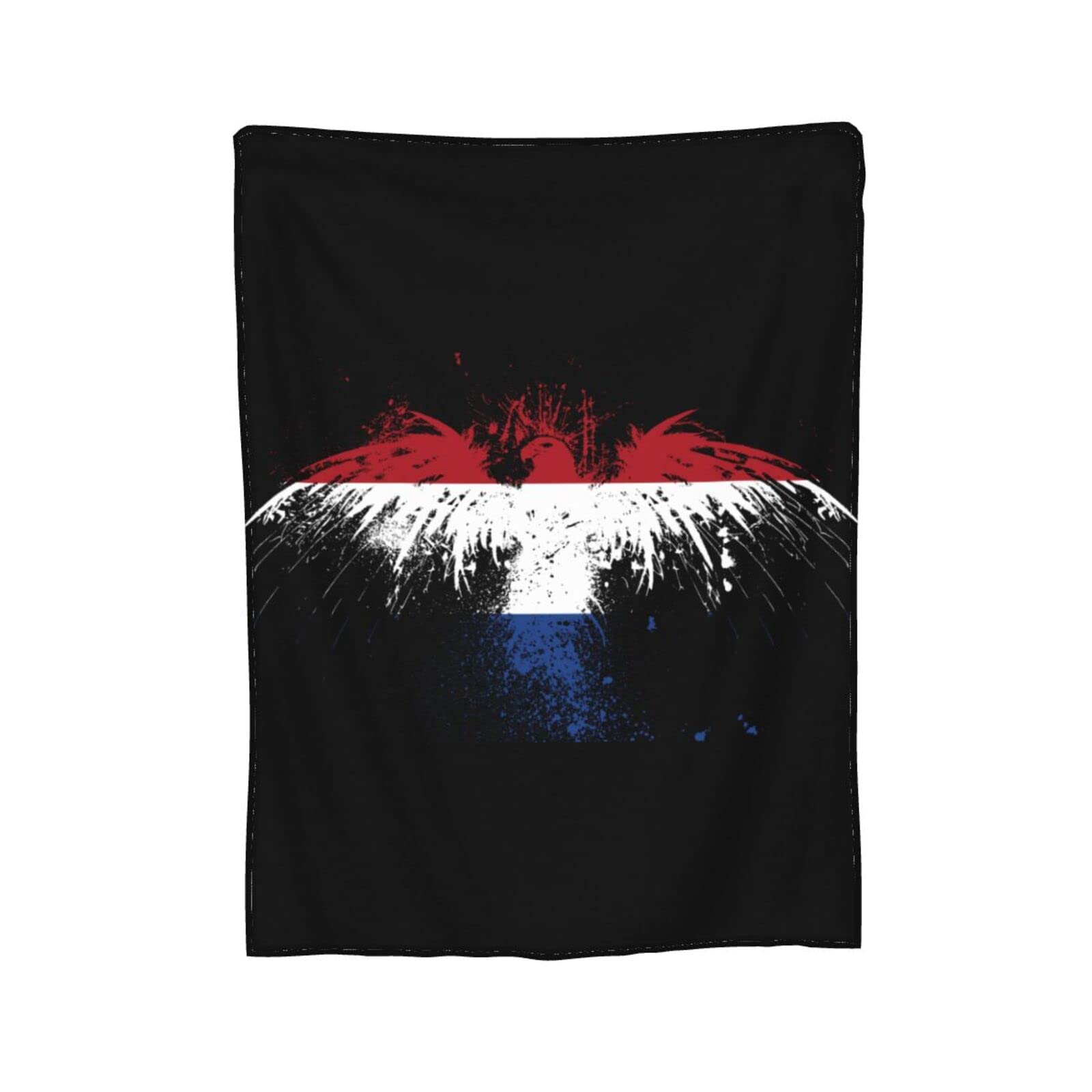 HUFURI Eagle Netherlands Flag Flannel Fleece Throw Blanket - Ultra Soft & Cozy 60