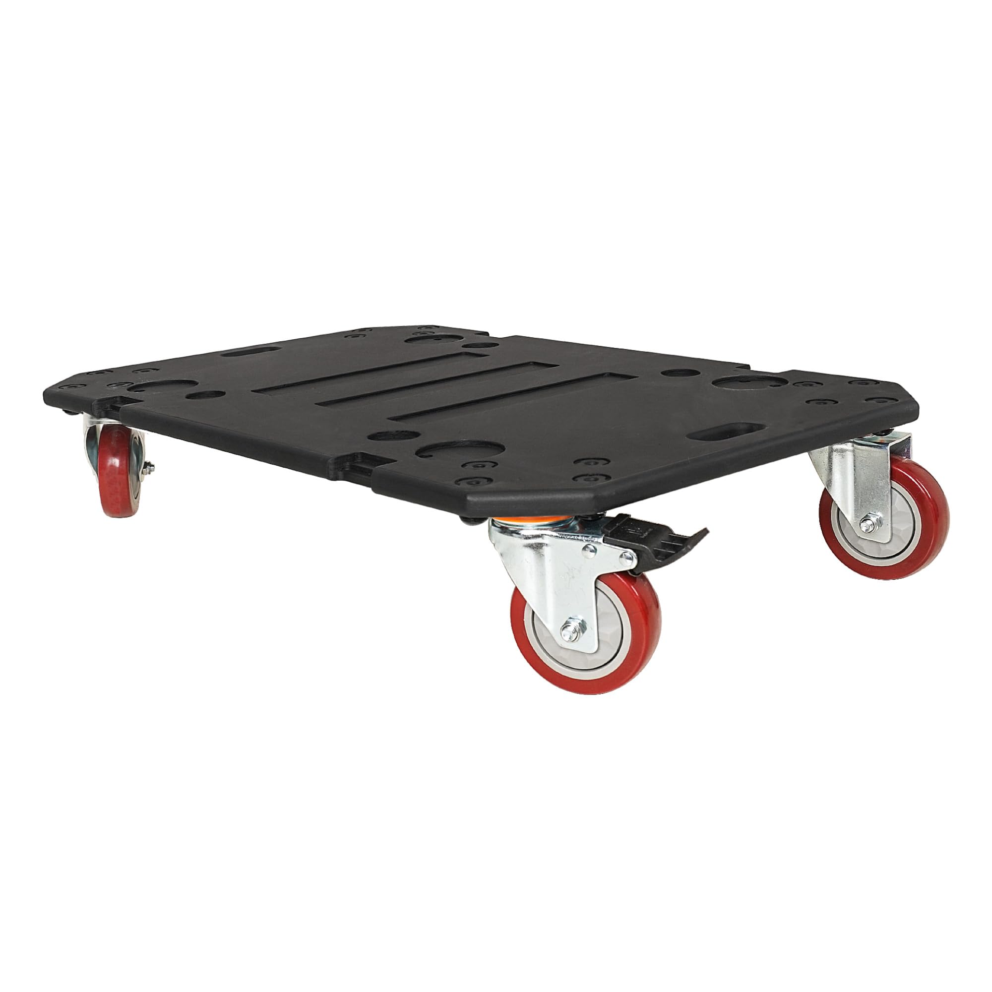 Sound Town STRC-ACB2 Plywood Caster Board with 4-Inch Wheels & Brakes - Heavy Duty Mobile Base for Audio Rack Cases | Perfect for Studio Equipment, DJ Gear & Road Cases Transport
