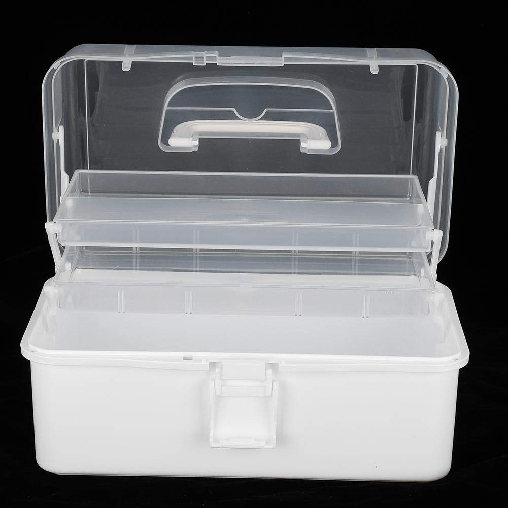 Portable Medicine Organizer Box - Large Family First Aid Kit for Home, Travel & Emergency Use - Child-Safe Medicine Storage Case with Compartments (Ideal for Parents, Camping & Daily Healthcare)