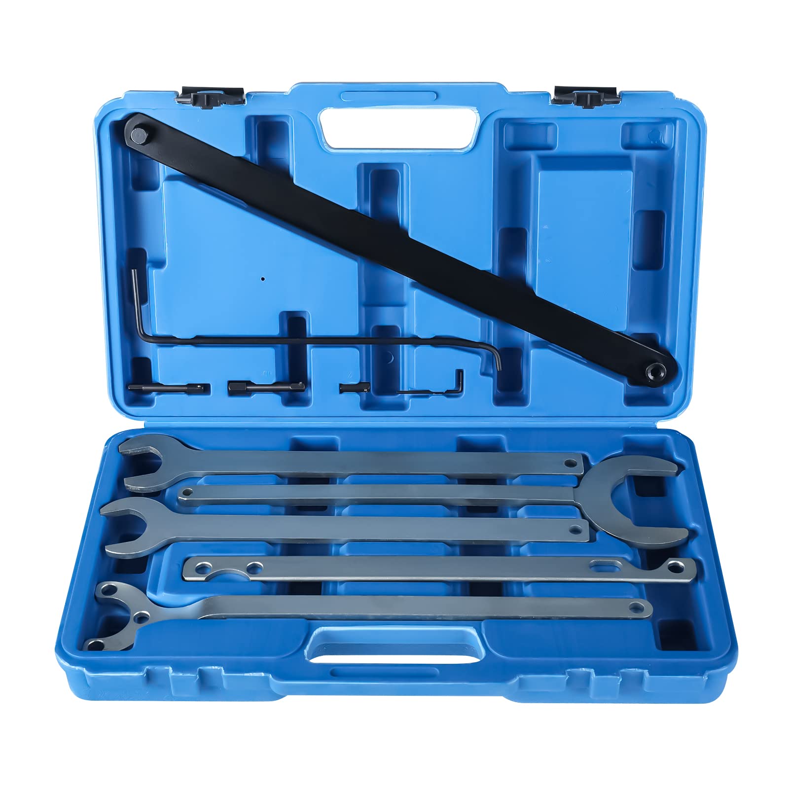 Mercedes Benz BMW Water Pump Fan Clutch Wrench Tool Kit - Professional Viscous Fan Clutch Holder Set for DIY Auto Repairs & Engine Maintenance