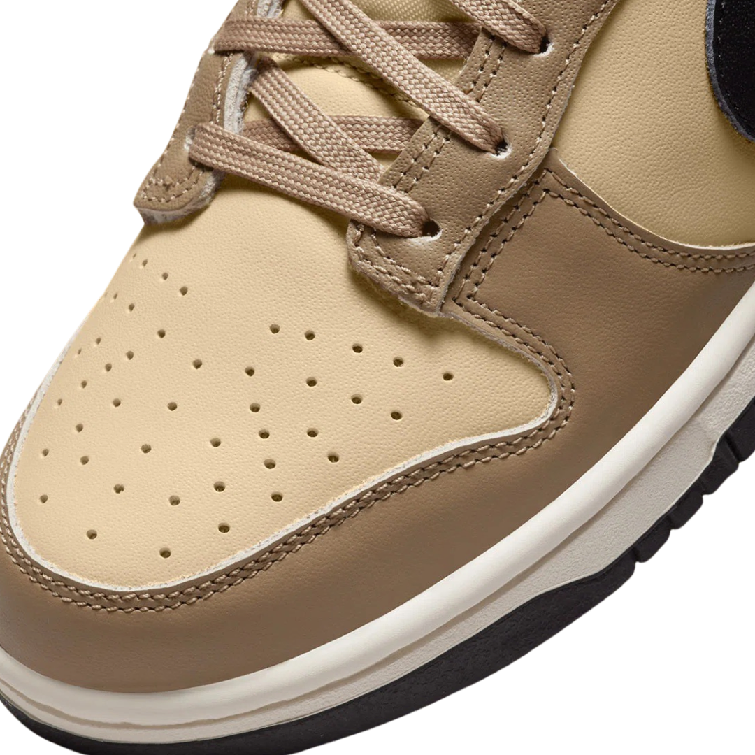 Nike Women's Dunk Low Sneakers - Dark Driftwood/Black/Sail Colorway | Casual Streetwear Shoes for Women | Perfect for Everyday Wear, Gym & Urban Fashion