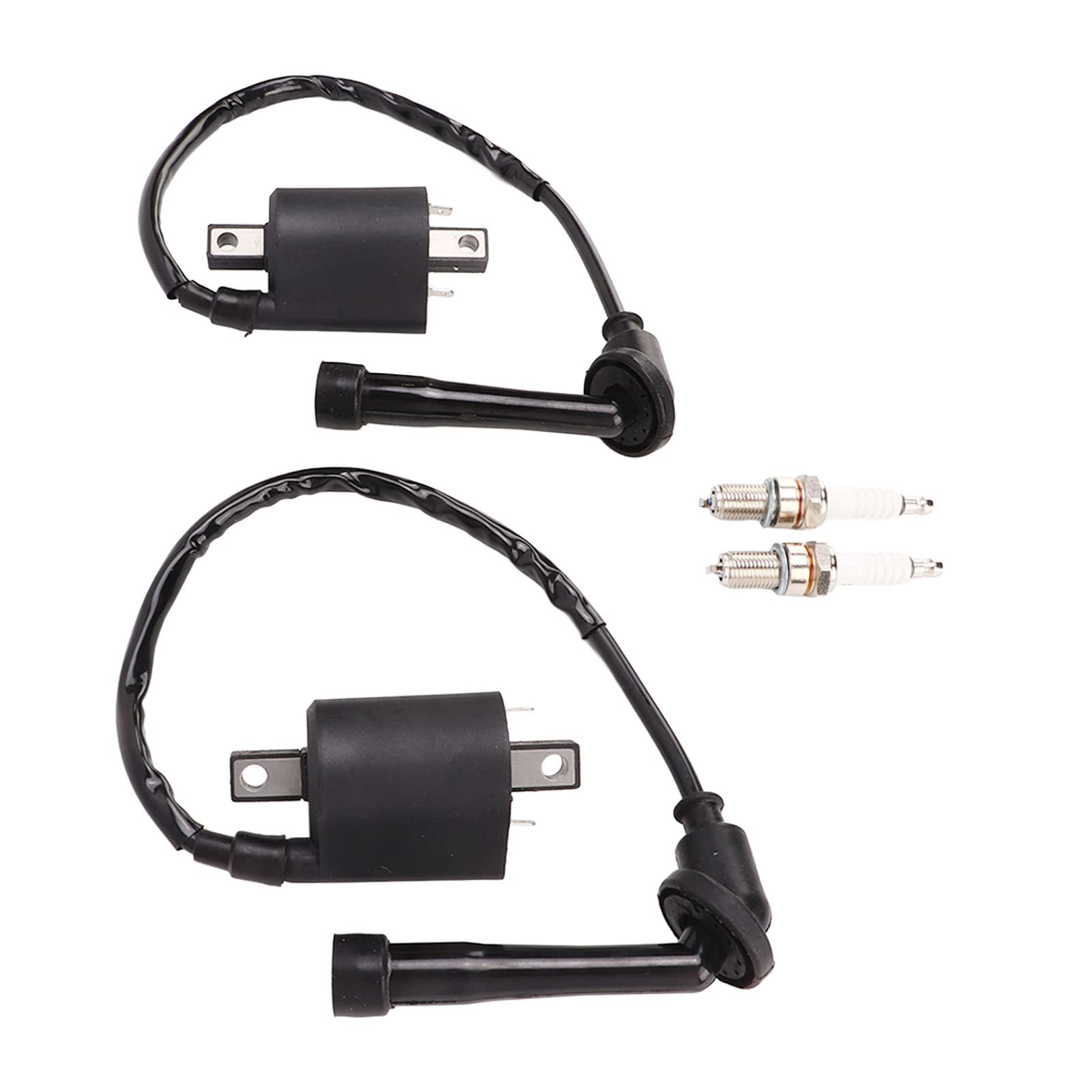 High Performance OEM Standard Motorcycle Ignition Coil Set 4VR 82320 00 00 - ABS Metal Housing, Strong Spark for Motorbike - Perfect for Harley, Honda, Yamaha & More Motorcycle Models