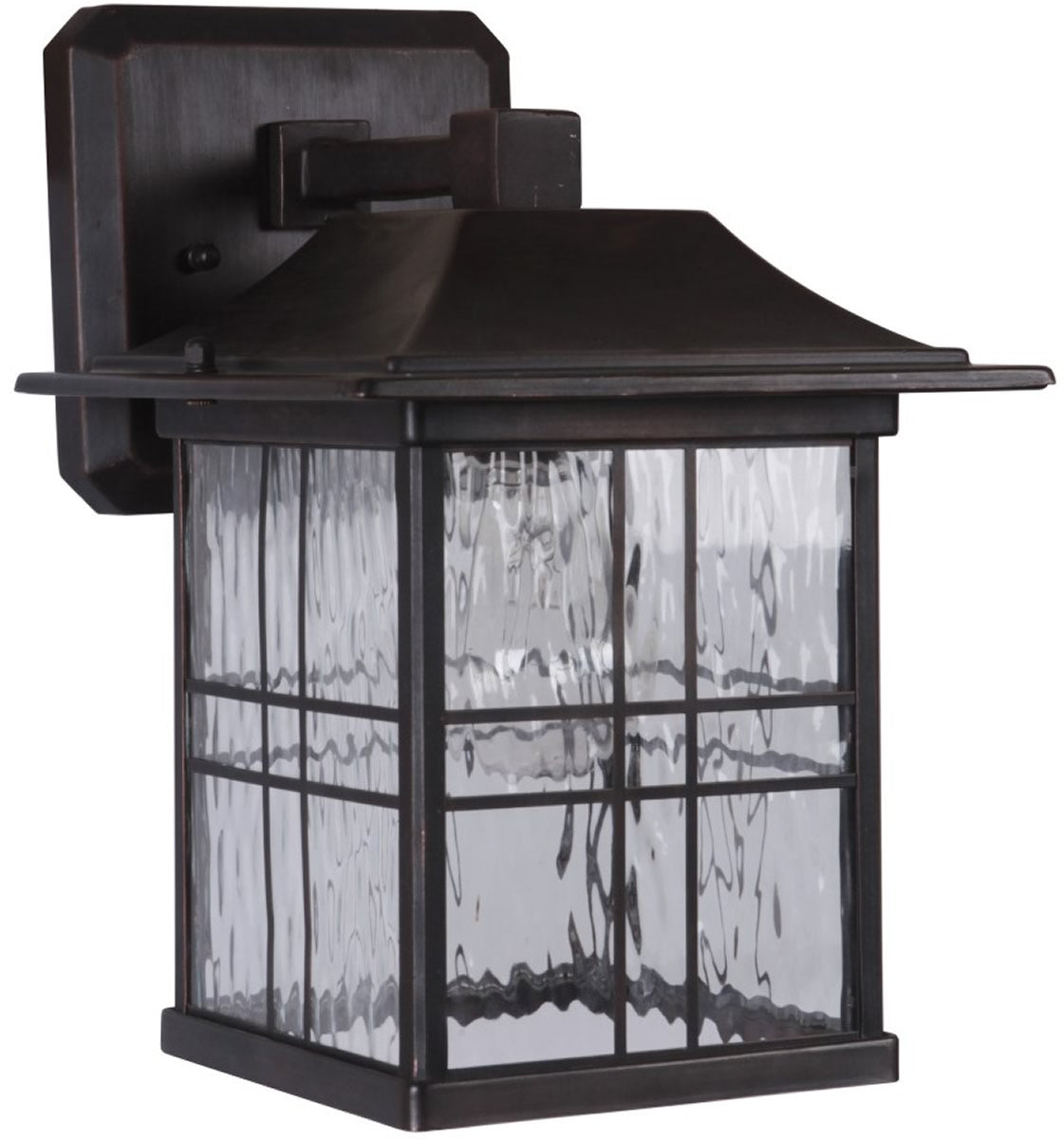 11H Dorset 1 Light Outdoor Wall Sconce in Aged Bronze Brushed Finish - Perfect for Porch, Patio & Garden Lighting