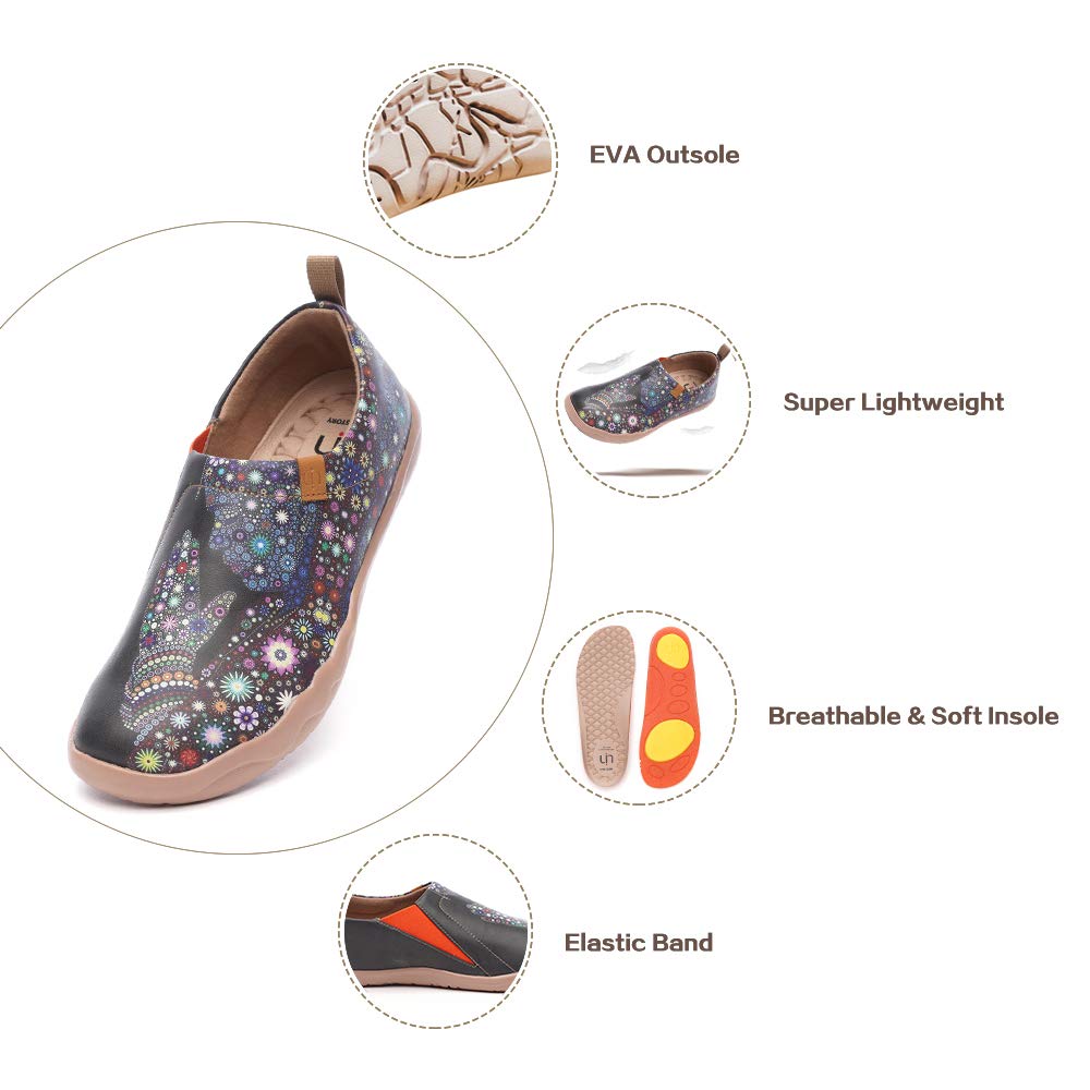 UIN Men's Slip-On Walking Shoes - Lightweight Travel Loafers with Microfiber Comfort for Casual Wear | Perfect for Travel, Work & Everyday Fashion Sneakers