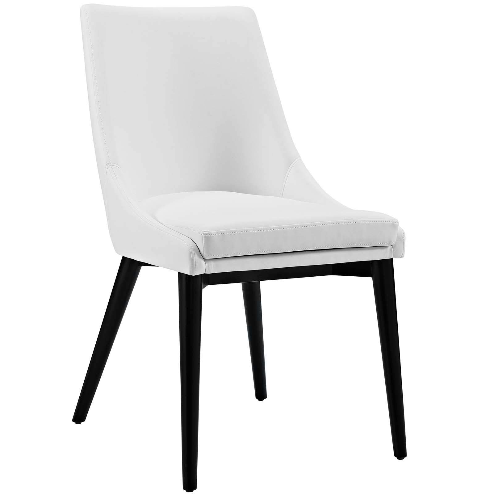 Viscount Vinyl Dining Chair - Modern Upholstered Kitchen & Dining Room Chair - Comfortable & Durable for Home, Restaurant, Office Use