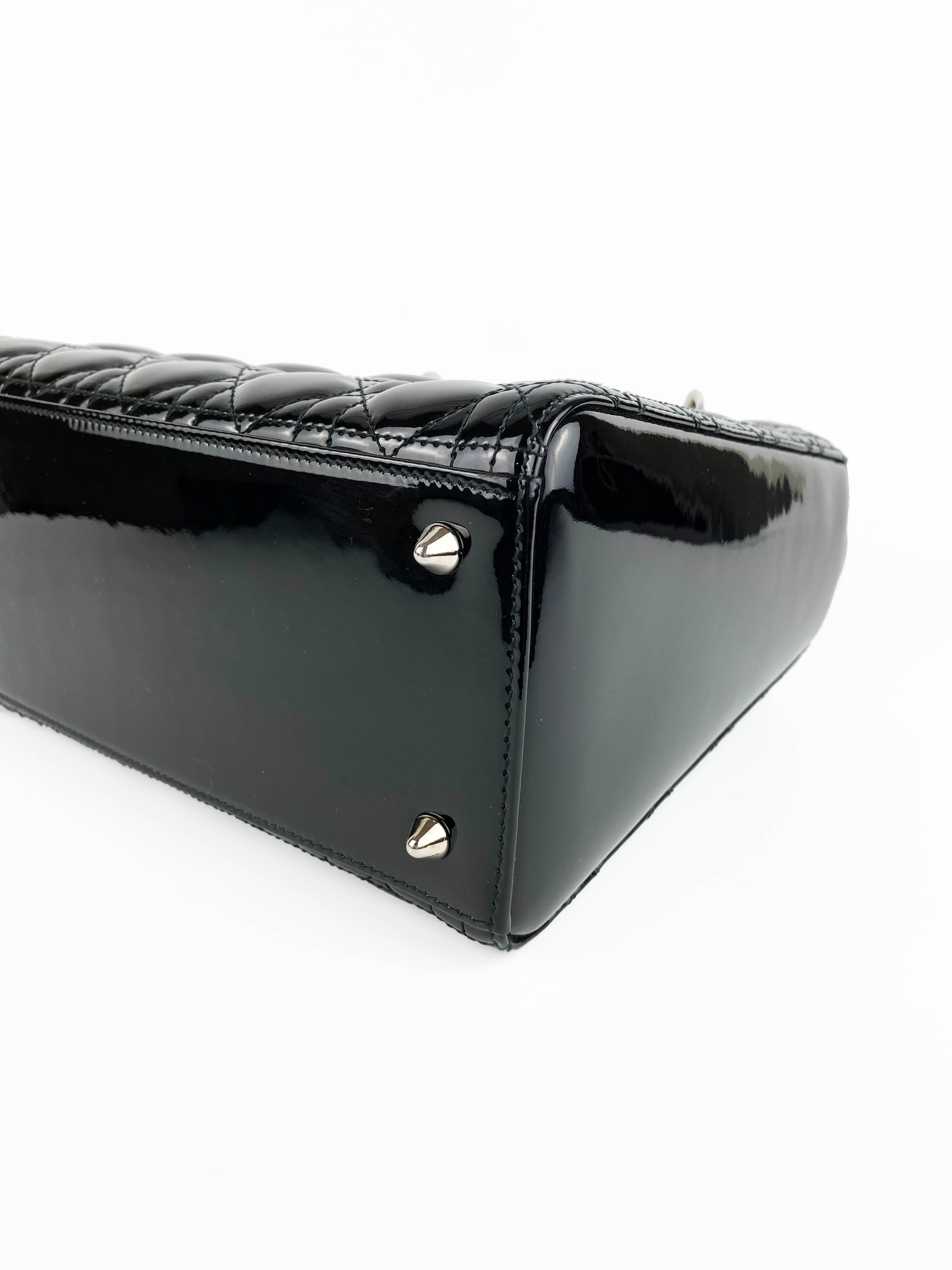 Christian Dior Medium Black Lady Dior Handbag - Luxury Designer Shoulder Bag for Women | Perfect for Parties, Weddings & Evening Events