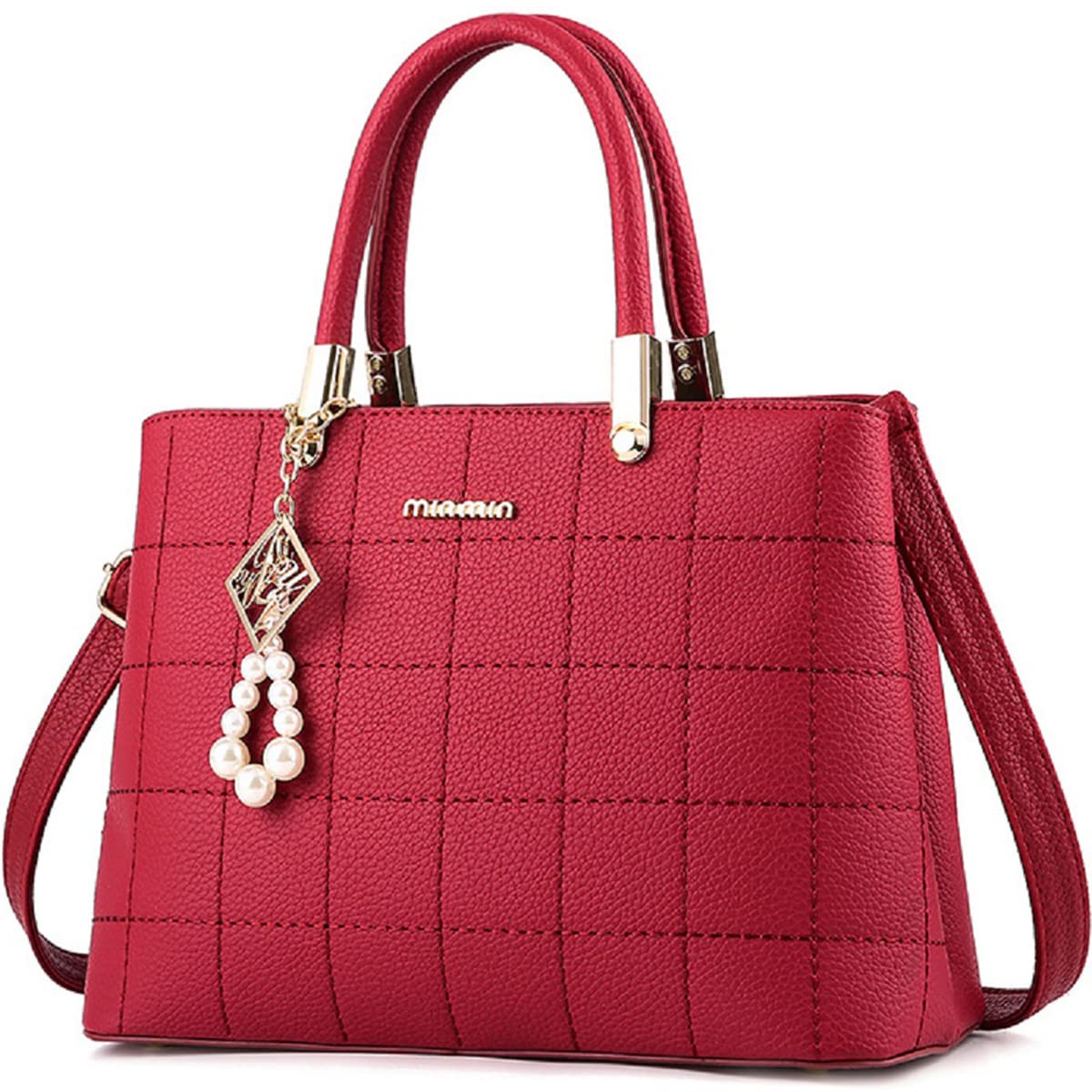 Women's PU Leather Handbags - Stylish Top Handle Satchel & Shoulder Tote for Work & Travel