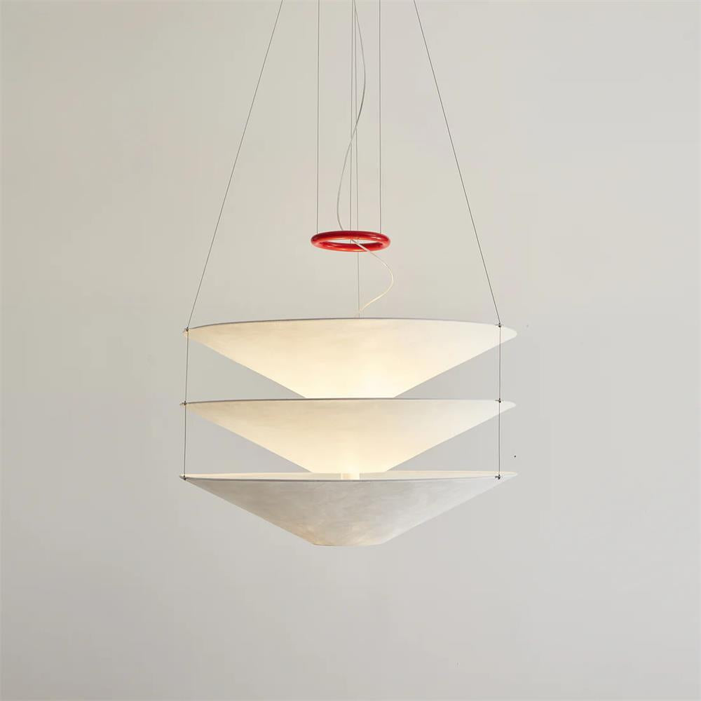 Modern Floating Pendant Lamp - Adjustable Hanging Light Fixture for Living Room, Bedroom, Dining Room - Perfect for Home Decor, Indoor Lighting, and Creating Ambient Atmosphere
