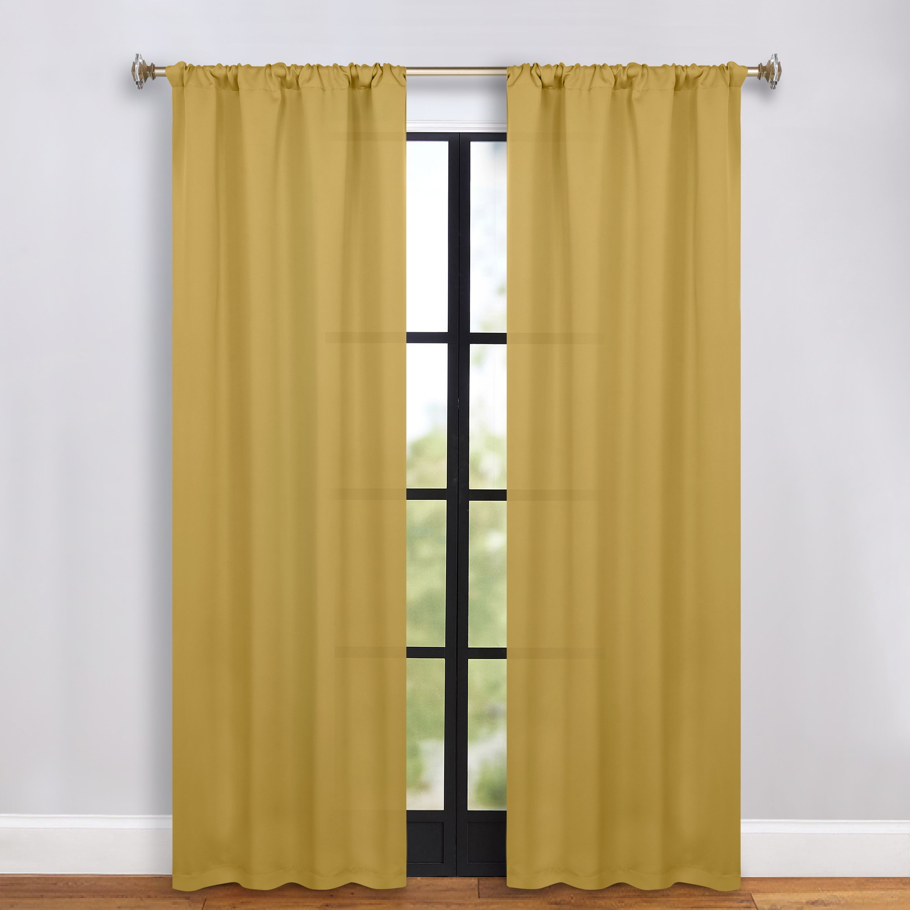 Machine Washable Blackout Curtains Set of 2 - Solid Color Room Darkening Window Drapes for Bedroom, Living Room & Nursery - Noise Reducing & Energy Efficient