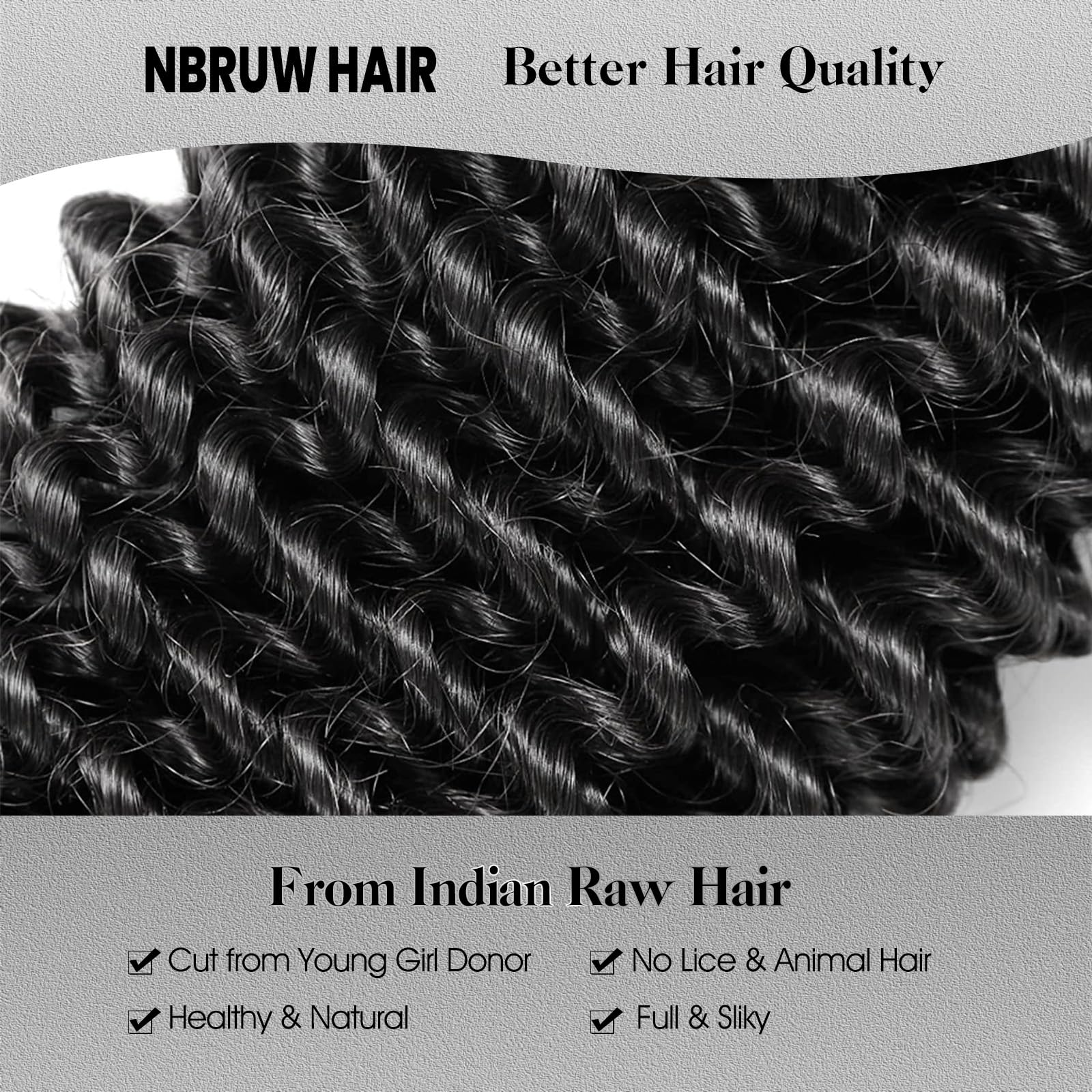 20 22 24 26 Inch 100% Unprocessed Virgin Human Hair Bundles - 12A Deep Wave 4 Bundles Natural Black Real Human Hair Extensions for Styling & Volume | Perfect for Daily Wear, Parties & Special Occasions