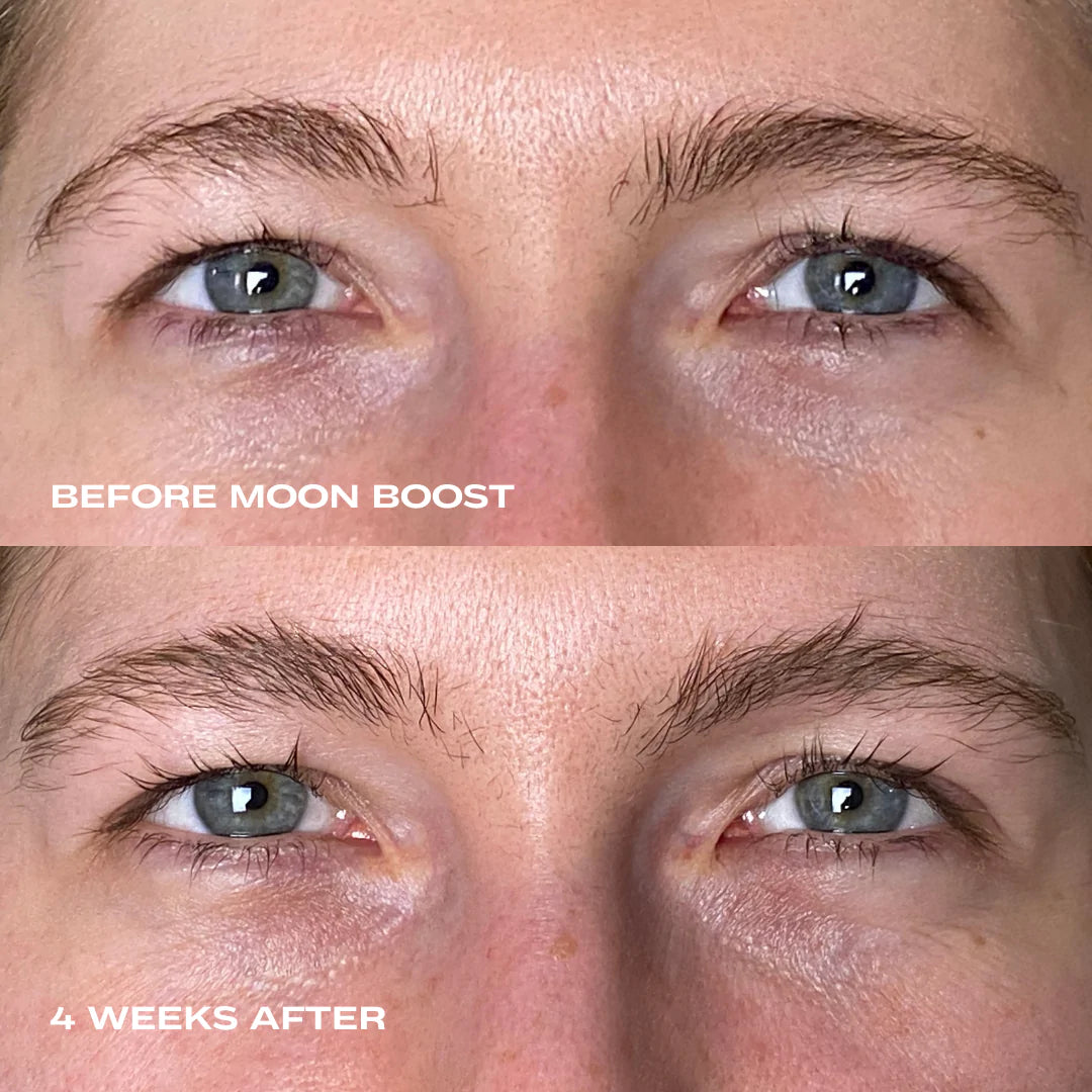 Moon Boost – Lash & Brow Growth Serum for Longer, Thicker Eyelashes & Eyebrows | Natural & Safe Formula for Daily Use at Home or Salon