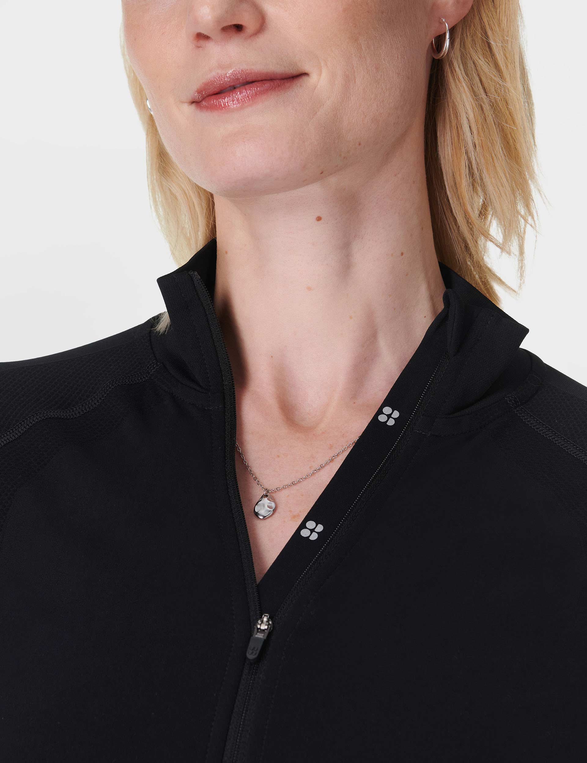 Seamless Workout Zip Up Hoodie for Athletes - Black | Gym, Running & Training Apparel
