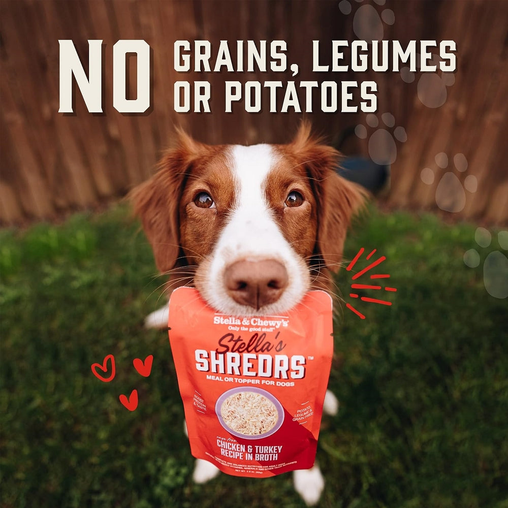 Premium Grain-Free Beef & Chicken Recipe in Broth Dog Food Pouches - High Protein Wet Dog Food for Small & Medium Breeds - Perfect for Travel, Training & Mealtime Toppers