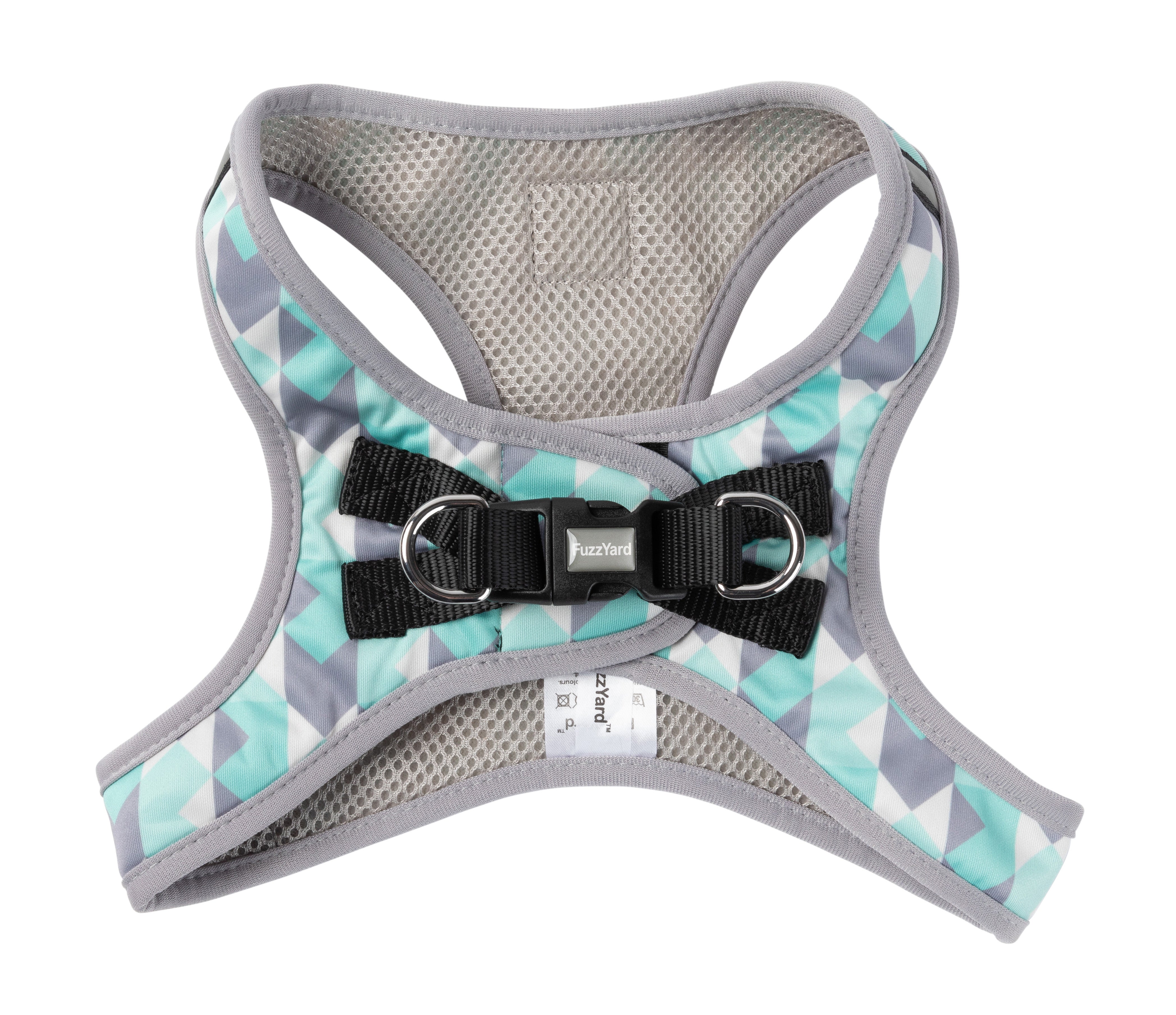 FuzzYard Mint Fizz Dog Step In Harness - Adjustable Pet Vest for Small Medium Dogs - Perfect for Walking, Training & Outdoor Adventures