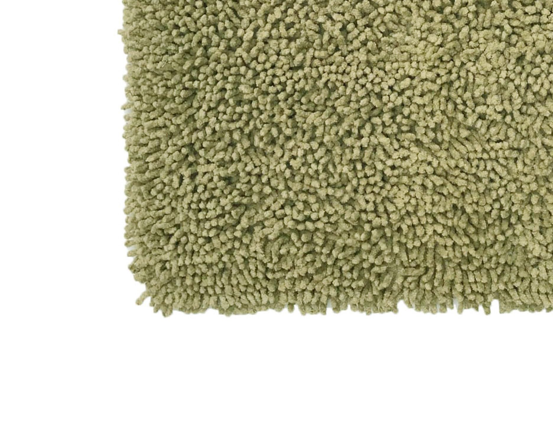 Home Weavers Fantasia 100% Cotton Bath Rug Set - Ultra Soft Absorbent Washable Bathroom Mats, Non-Slip Kitchen & Bath Floor Mats, 5-Piece Contour Set in Sage Green - Perfect for Bathrooms, Showers & Spa-Like Home Decor