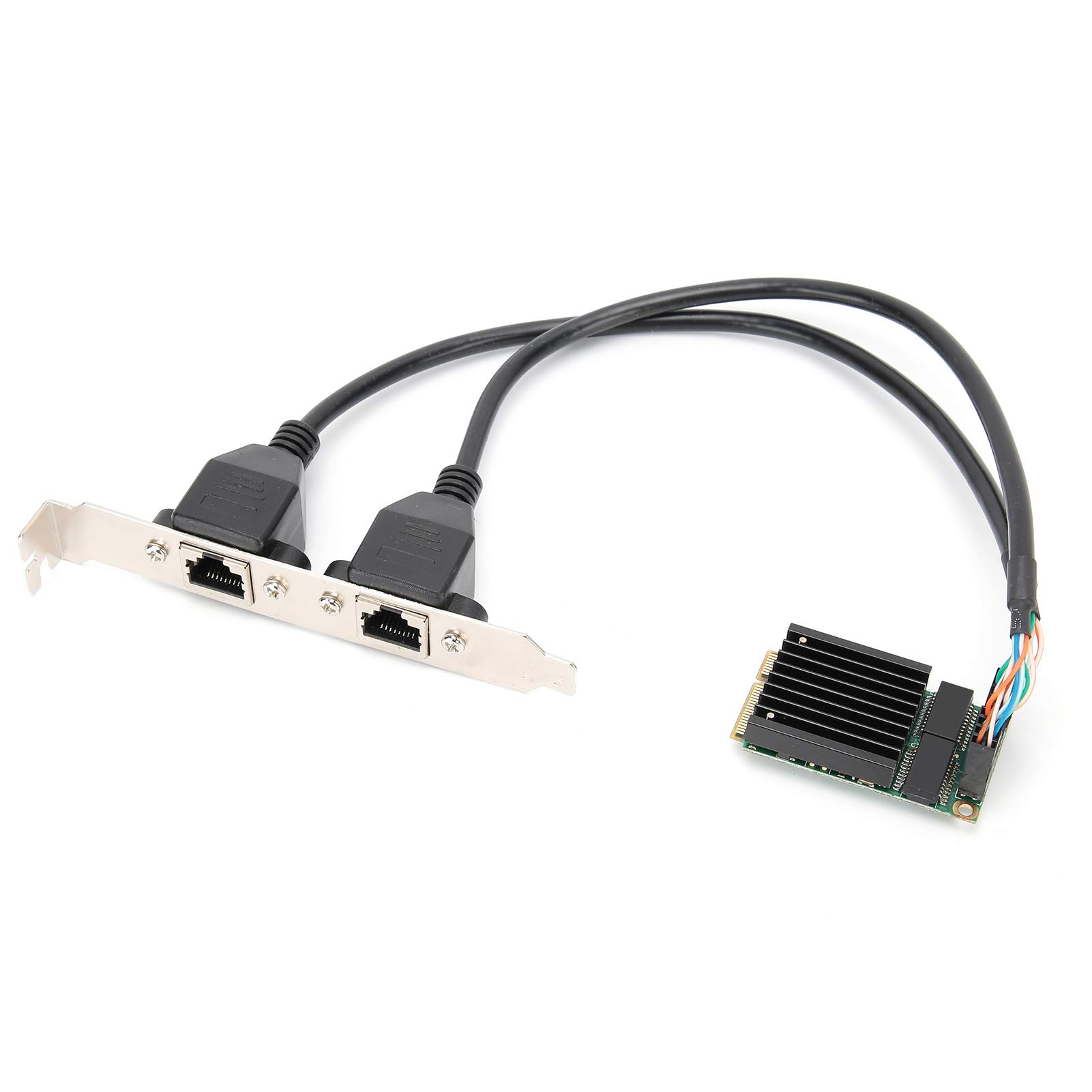 Mini PCIe Gigabit Ethernet Network Card - Dual RJ45 Port, 10/100/1000Mbps, Intel 82583V Chipset Compatible with Linux - Ideal for Industrial PCs, Servers & Embedded Systems