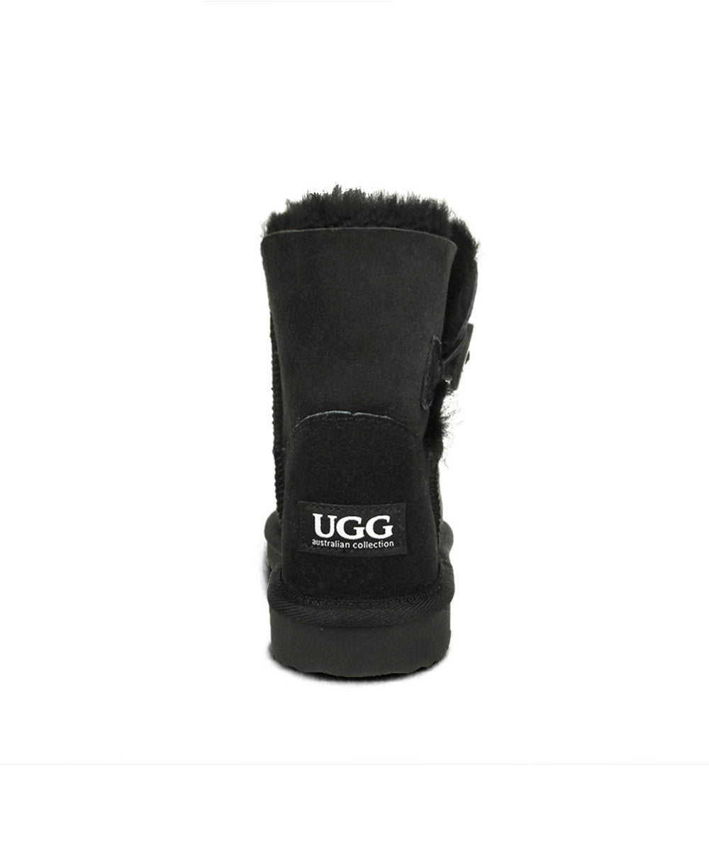 Premium Women's UGG Mini Button Boots - Cozy Winter Ankle Boots for Women, Fashionable & Warm Snow Boots for Casual Outings, Work & Travel