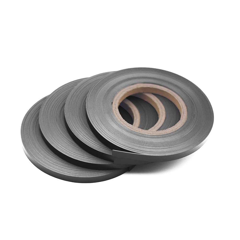 Black Magnetic Whiteboard Tape - 1mm Thin Decorative Magnet Strip for Charts & Boarders | 0.39 Inch Width, 10 Meters (33ft) Roll | Perfect for Office, Classroom & Home Organization
