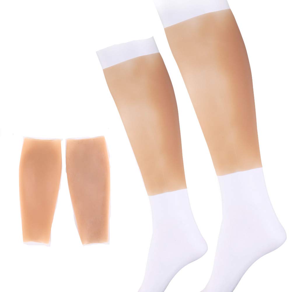 Realistic Silicone Calf Enhancer for Thin or Crooked Legs - Scar Cover Sleeves for Arms & Legs - Perfect for Cosplay, Costumes & Confidence Boosting