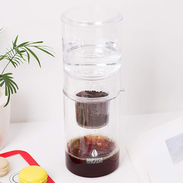 Premium Dripster 2-in-1 Cold Brew Coffee Maker & Dripper - Portable Iced Coffee Brewer for Home, Office & Travel - Perfect for Coffee Lovers & Baristas
