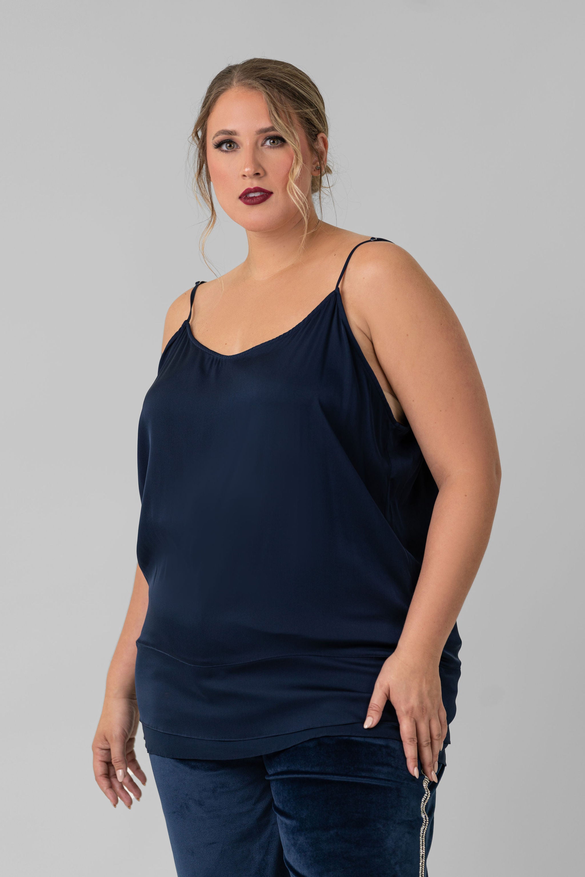 Zanzi Women's Cami Top - Soft Stretchy Sleeveless Tank for Casual Wear & Layering | Perfect for Everyday Outfits, Work, and Date Nights