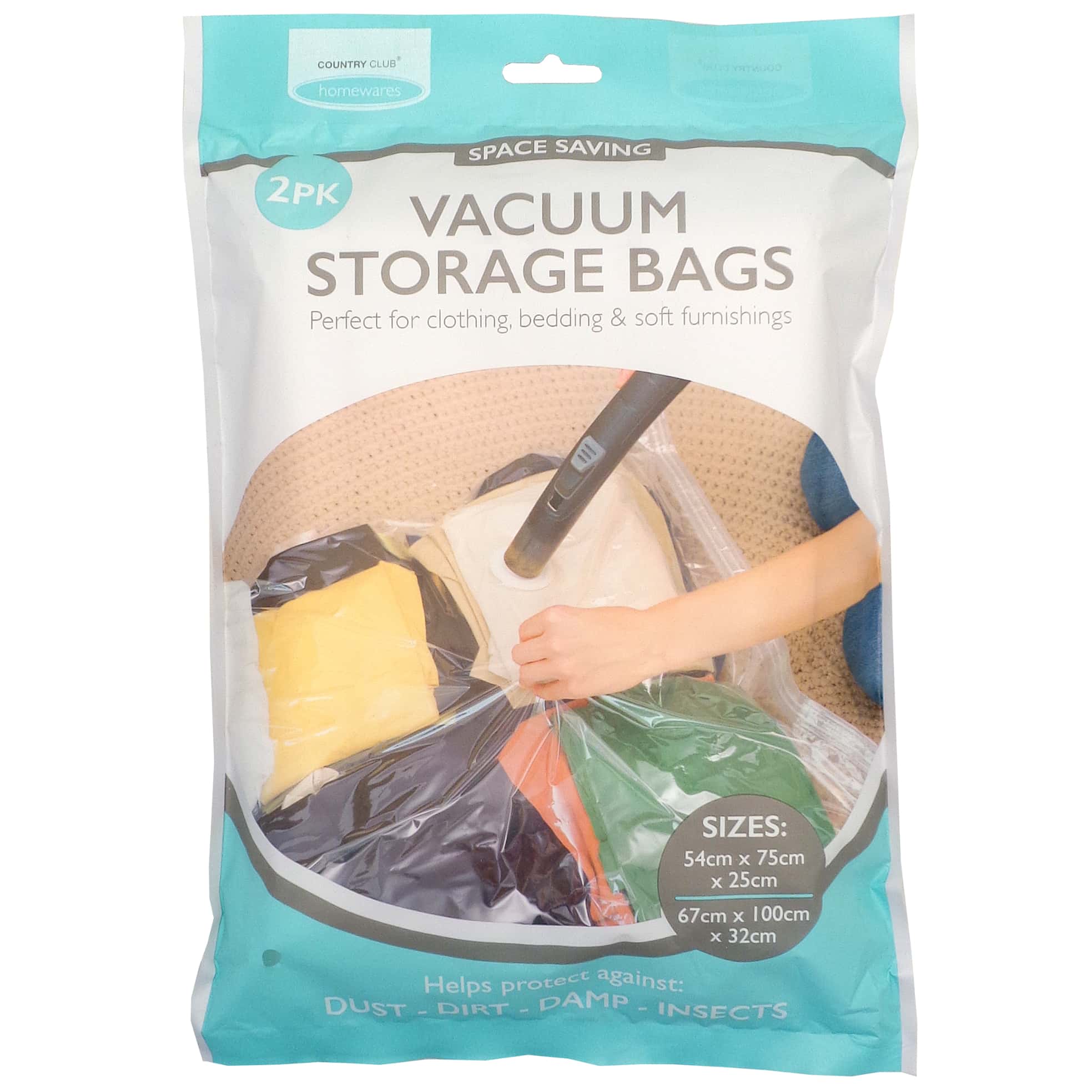 Space-Saving Vacuum Storage Bags (2 Pack) - Large Capacity for Clothes, Blankets & Seasonal Items - Perfect for Travel, Moving & Home Organization