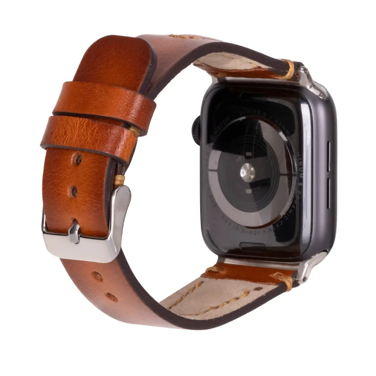 Premium Brown Leather Sport Band for Apple Watch - Avila Series - Durable & Stylish for Workouts, Running & Everyday Wear