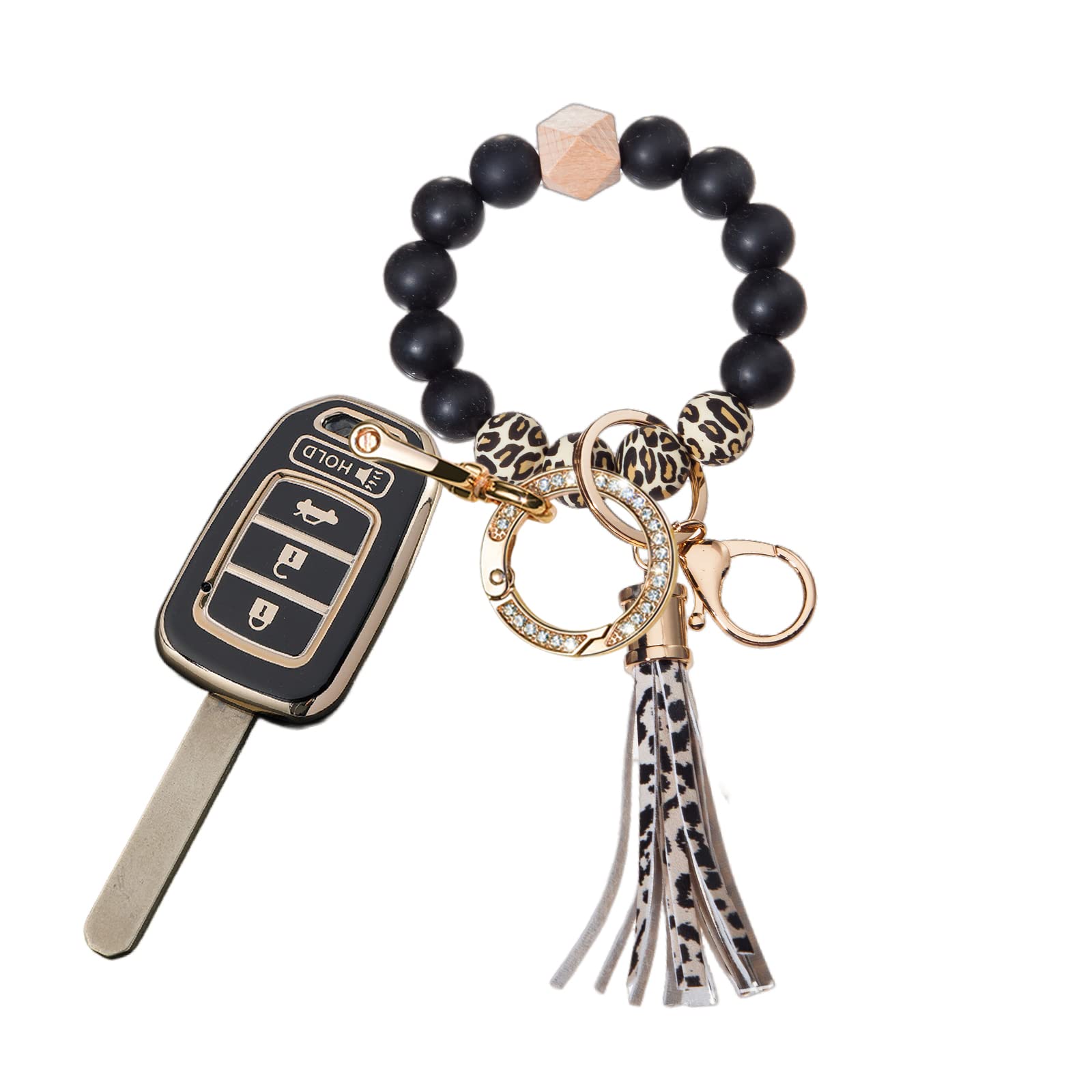 **Durable TPU Key Fob Case for Honda Accord Civic CR-V HR-V - Bling Keychain Protector & Fashion Accessory | Perfect for Car Keys Protection & Stylish Everyday Use**
