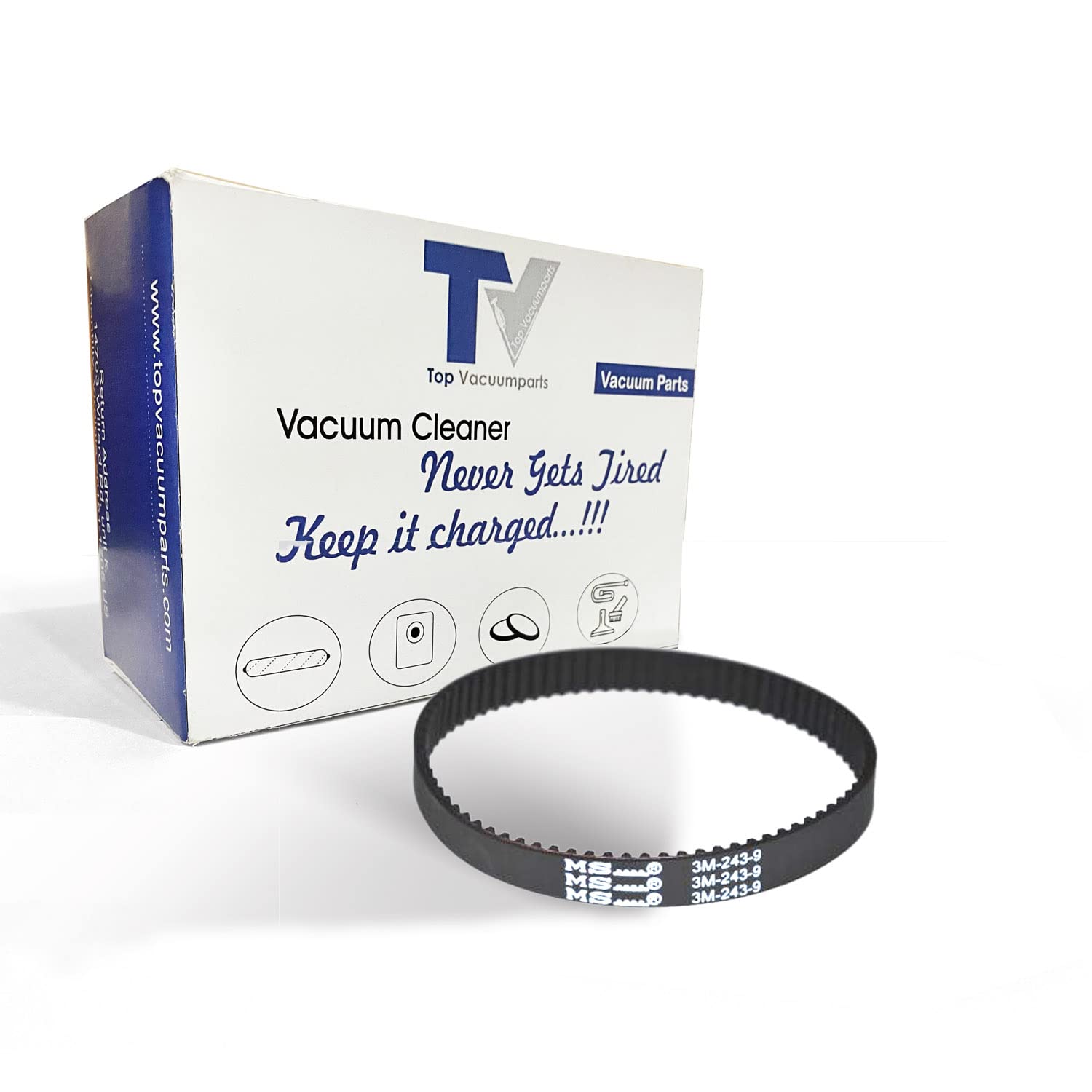 Bissell Vacuum Cleaner Belt Replacement for Pet Hair Eraser Models 2281, 2475, 2461 - Compatible with Part 1608840 - Ideal for Pet Hair Removal and Deep Cleaning