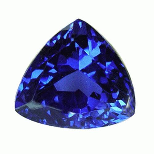 Wholesale Natural 2.7ct Blue Tanzanite 8mm Trillion Cut VVS Loose Gemstone - Exceptional Color for Jewelry Making, Engagement Rings & Custom Designs