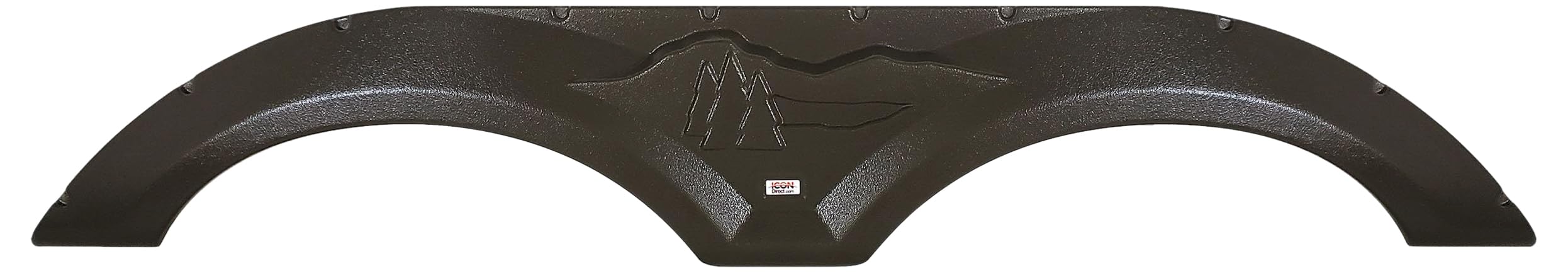ICON 15102 Black Fender Skirt for Tandem Trailers - Compatible with Forest River FS4482 | Durable Mud Flap for RV & Travel Trailers | Perfect for Highway Travel & Off-Road Protection
